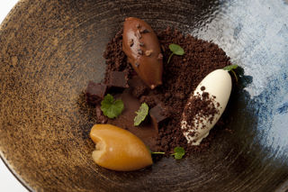 Bitter chocolate textures