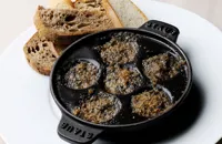 Cassolette of snails and anchovies