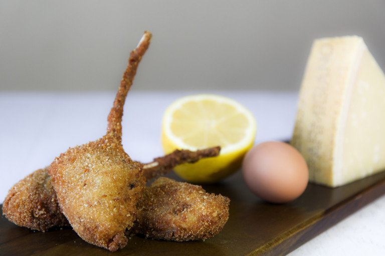 Fried lamb chops