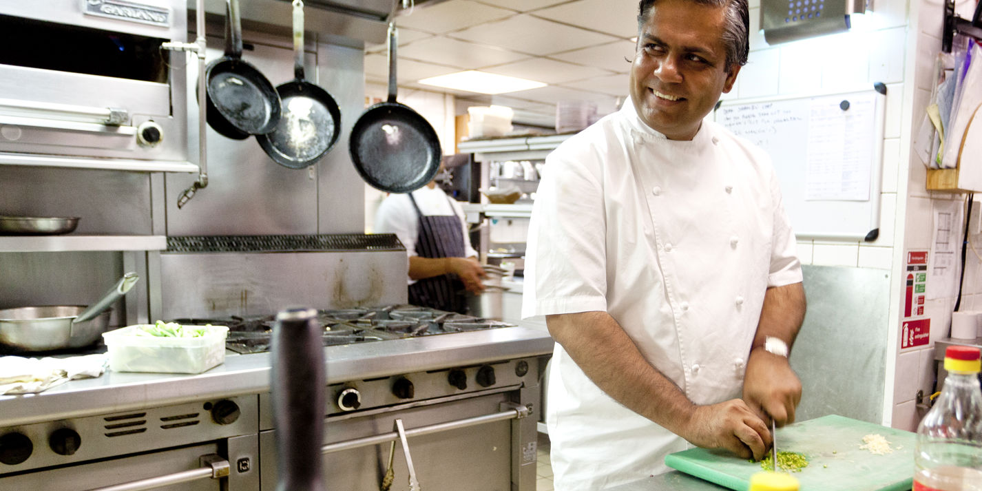 Vivek Singh at Taste of London - Great British Chefs