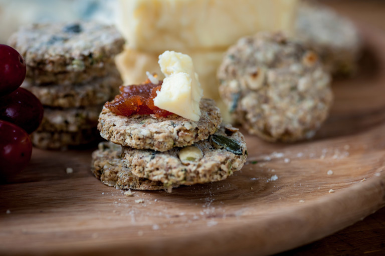Pumpkin seed and thyme oatcakes
