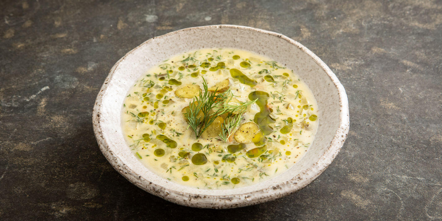 Zupa Ogórkowa with Dill Oil - Great British Chefs