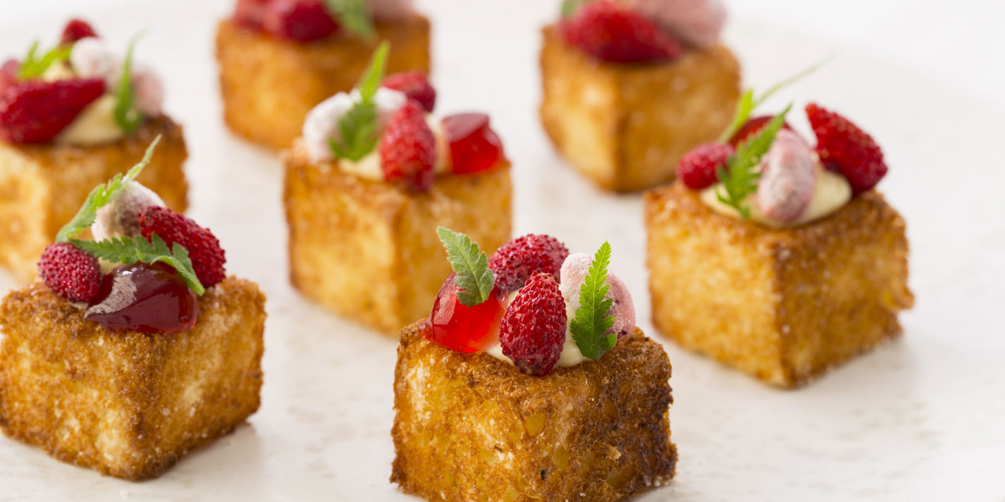 Cheesecake and Brioche Canapé Recipe - Great British Chefs