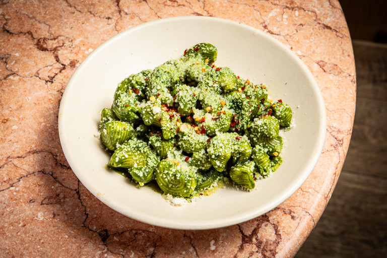 Kale and chilli lumache