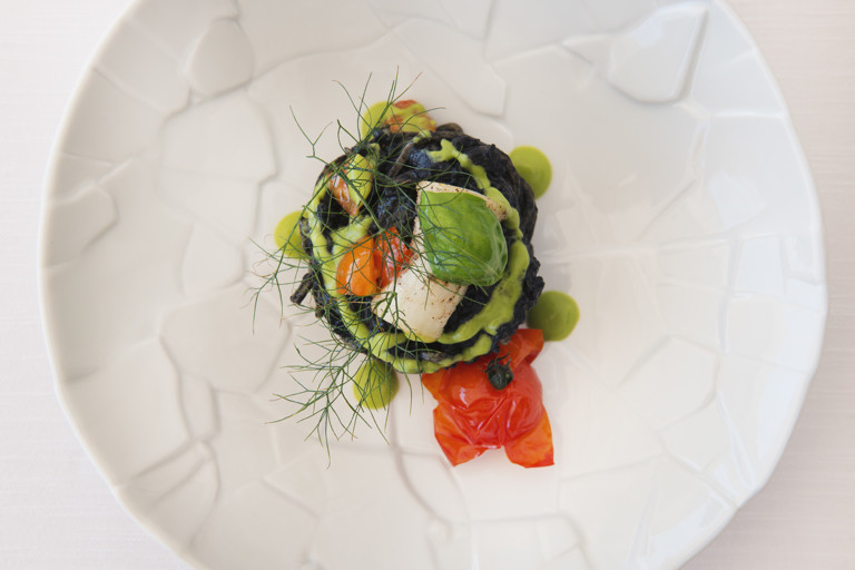 Tagliolini with cuttlefish ink ragu