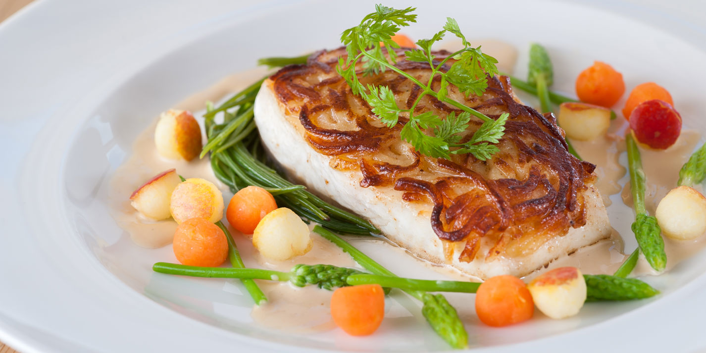 Potato-Crusted Halibut Recpe - Great British Chefs