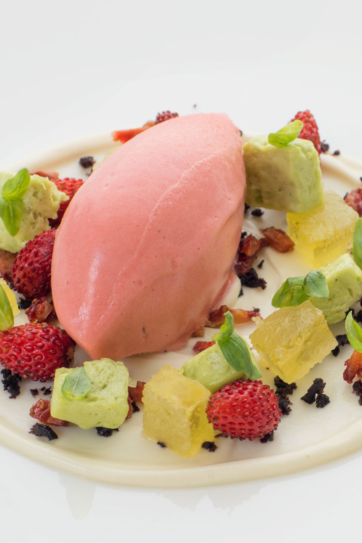 Strawberry and Olive Dessert Recipe Great British Chefs
