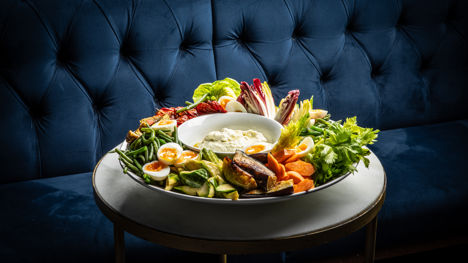 Brandade de morue with crudités