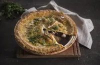 British game pie with orange and parsley gremolata