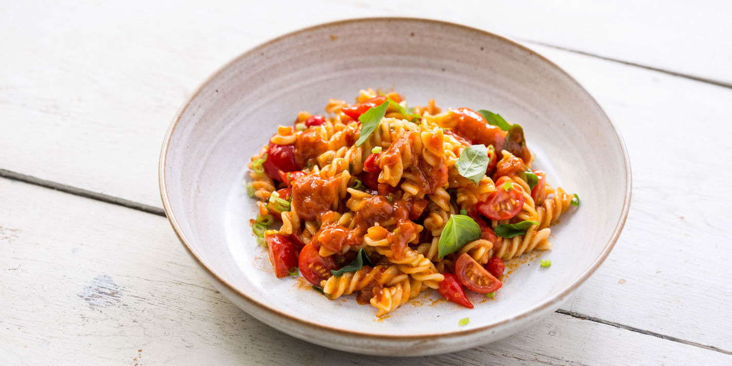 Fusilli with Pesto Rosso Recipe - Great British Chefs