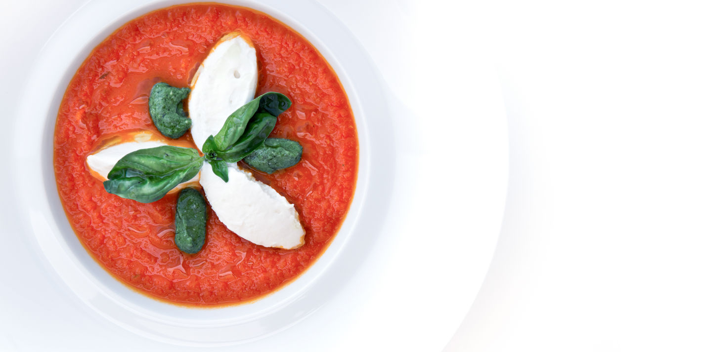 Tomato Passata Recipe with Ricotta and Pesto - Great Italian Chefs