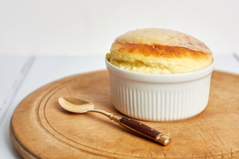 Gruyere and spinach soufflé