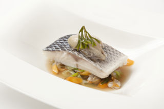 How to steam sea bass fillets