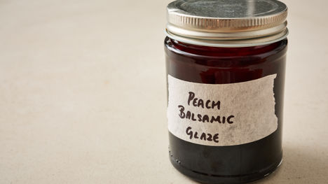 Peach balsamic glaze