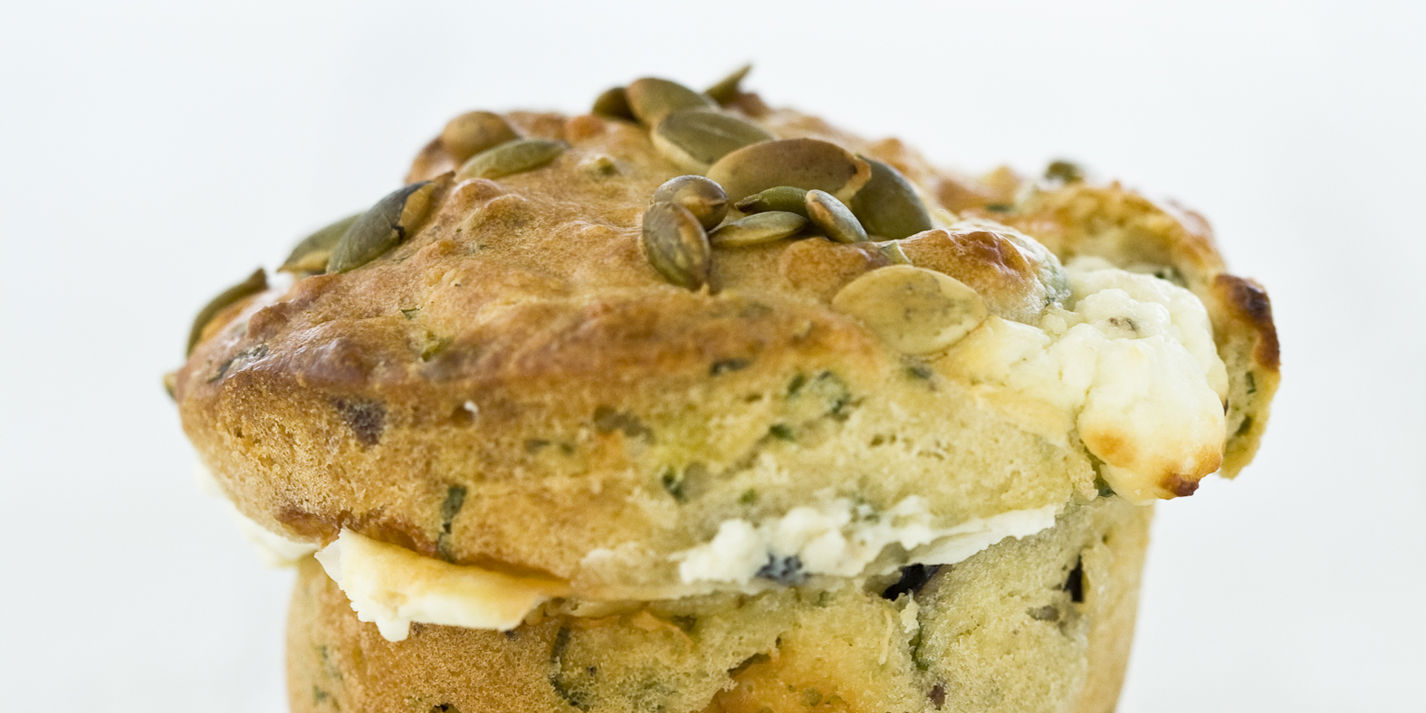 Feta, Olive & Herb Muffins Recipe - Great British Chefs