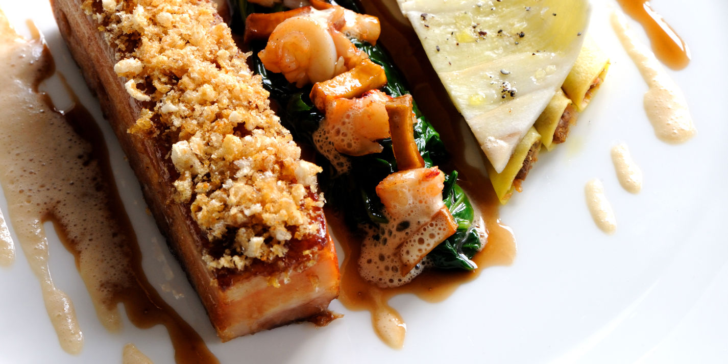 Pork Belly Recipe With Lobster & Cep Cannelloni - Great British Chefs