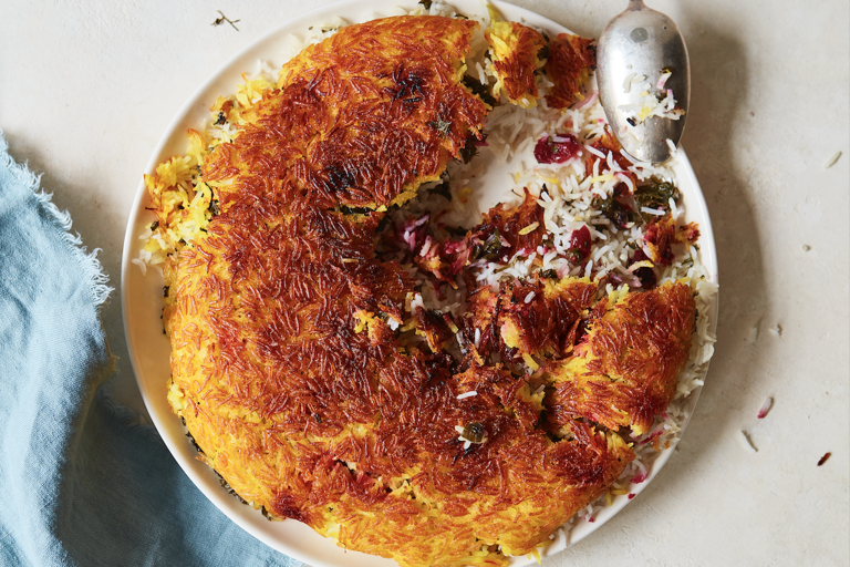 Saffron, yoghurt and cranberry Persian(ish) rice