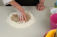 How to knead bread dough