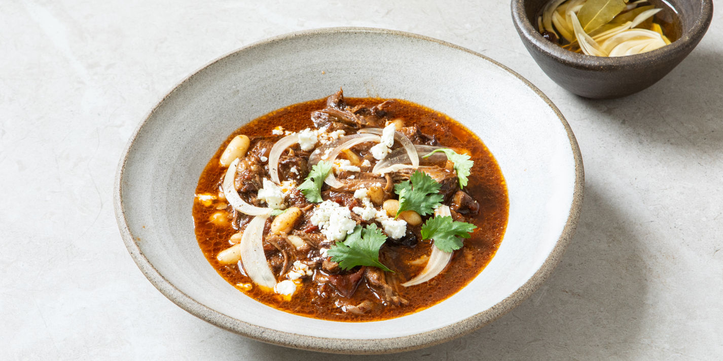 Short Rib Chilli Con Carne with Beer Pickled Onions Recipe - Great British Chefs
