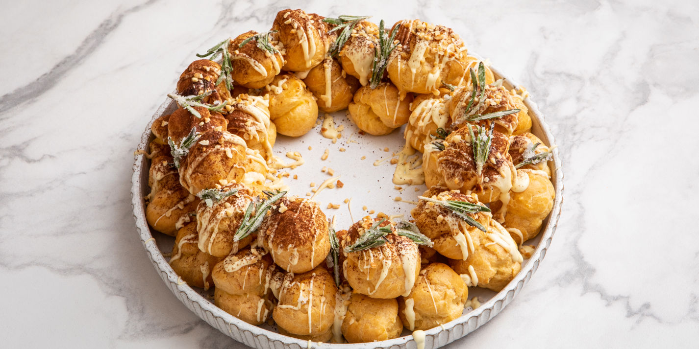 Espresso Martini Choux Pastry Wreath Recipe - Great British Chefs