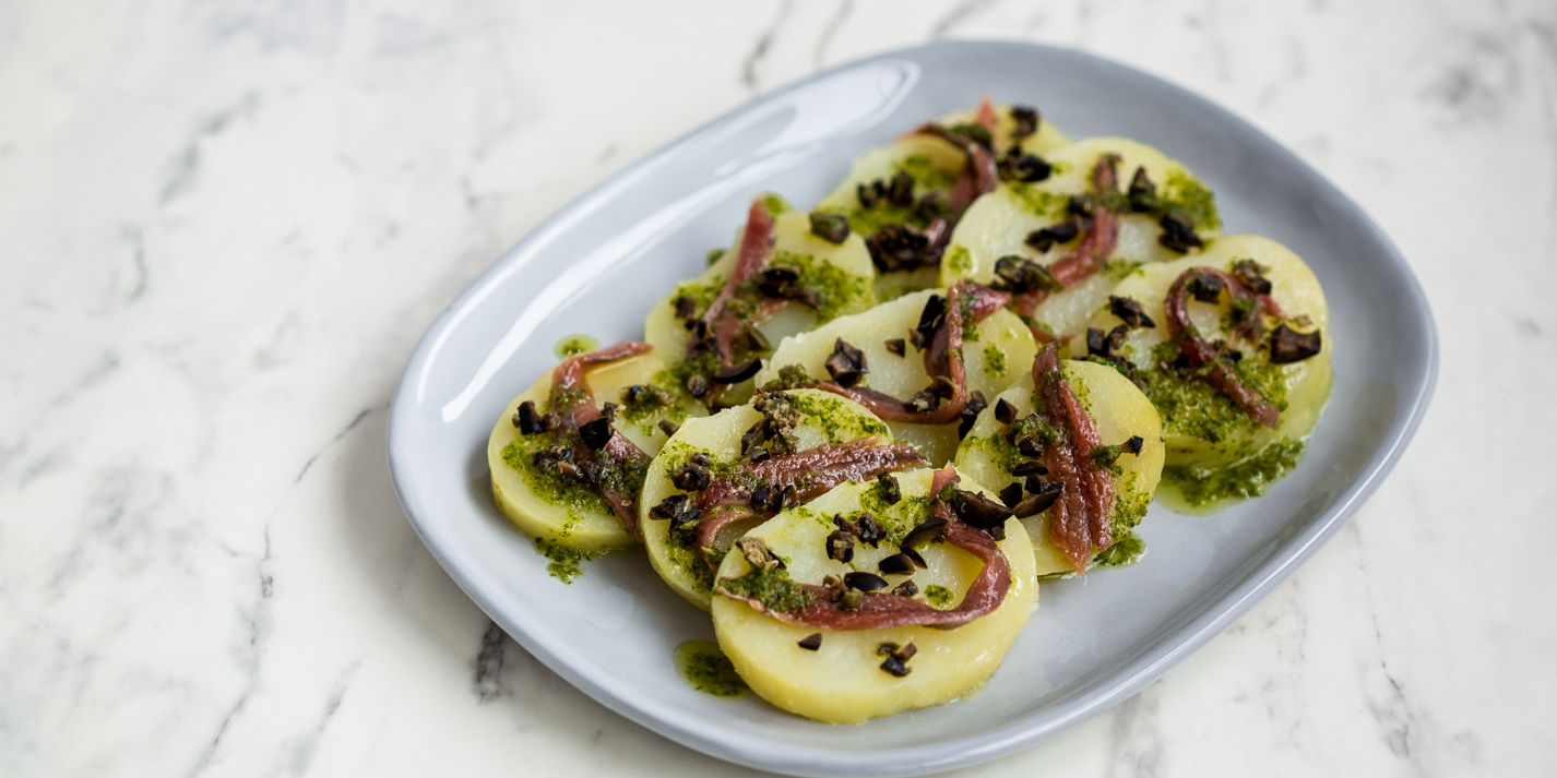 Potato Dischetti Recipe with Capers - Great Italian Chefs