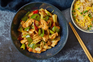 Indian-Chinese chilli chicken