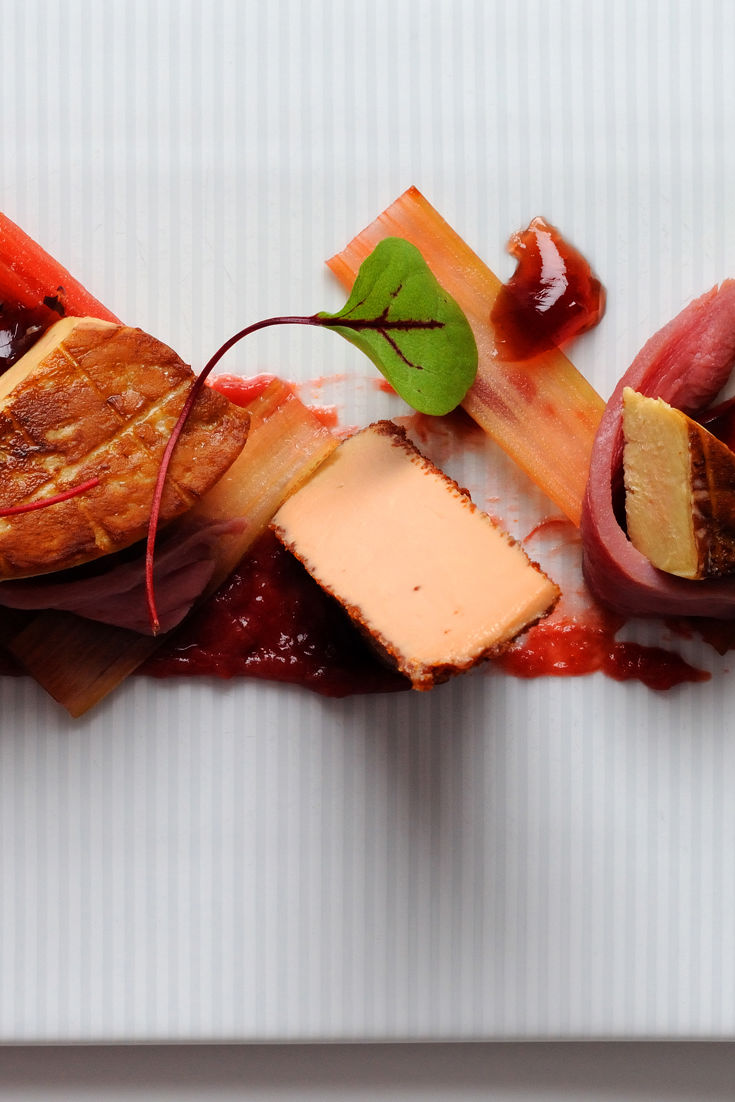 Foie Gras Recipe With Rhubarb & Duck Breast - Great British Chefs