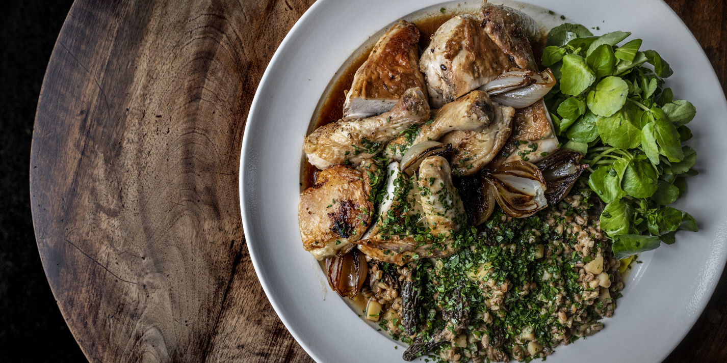 Chicken, Barley and Morels Recipe Great British Chefs