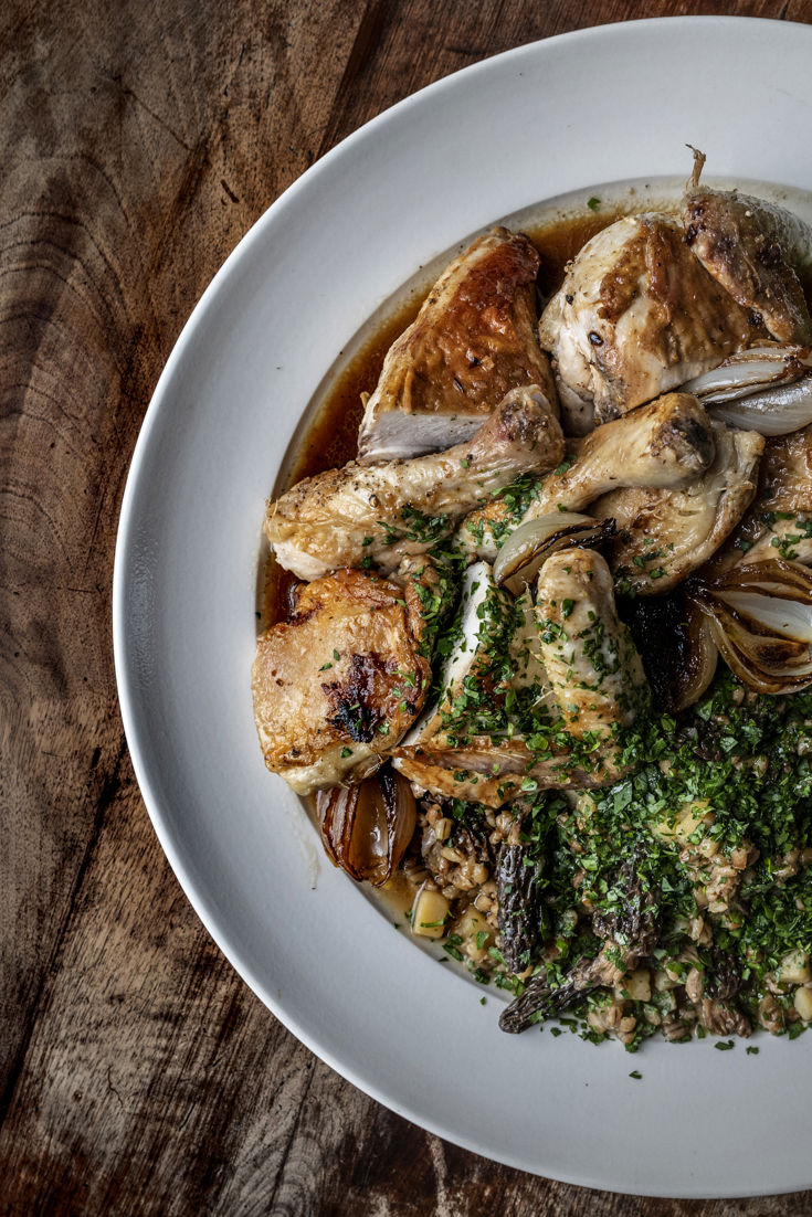 Chicken, Barley and Morels Recipe Great British Chefs