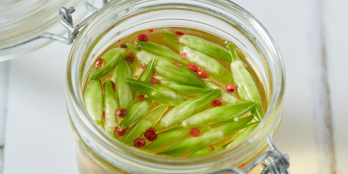 Pickled Wild Garlic Buds Recipe - Great British Chefs