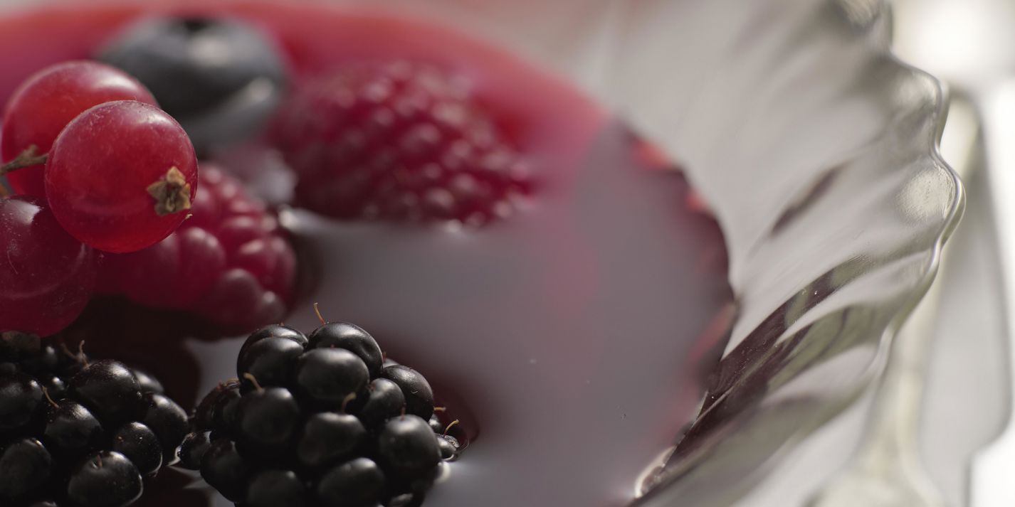 Summer berry gazpacho