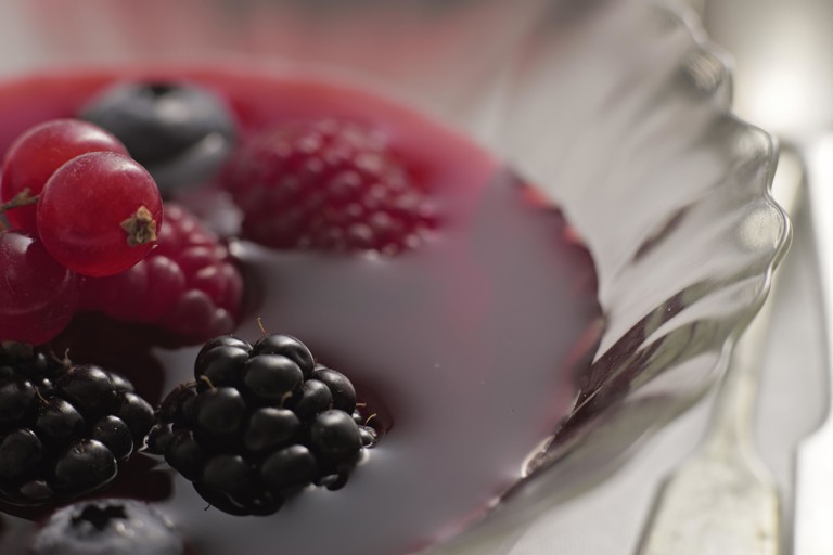 Summer berry gazpacho