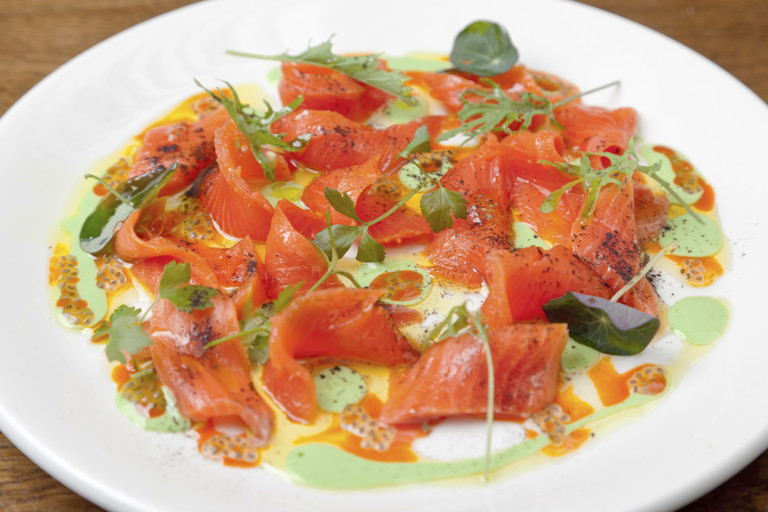 Alaska salmon tiradito