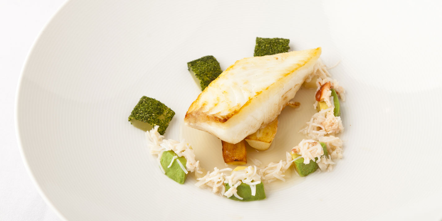 Halibut Recipe With Crab & Lemon Grass Consommé Great British Chefs