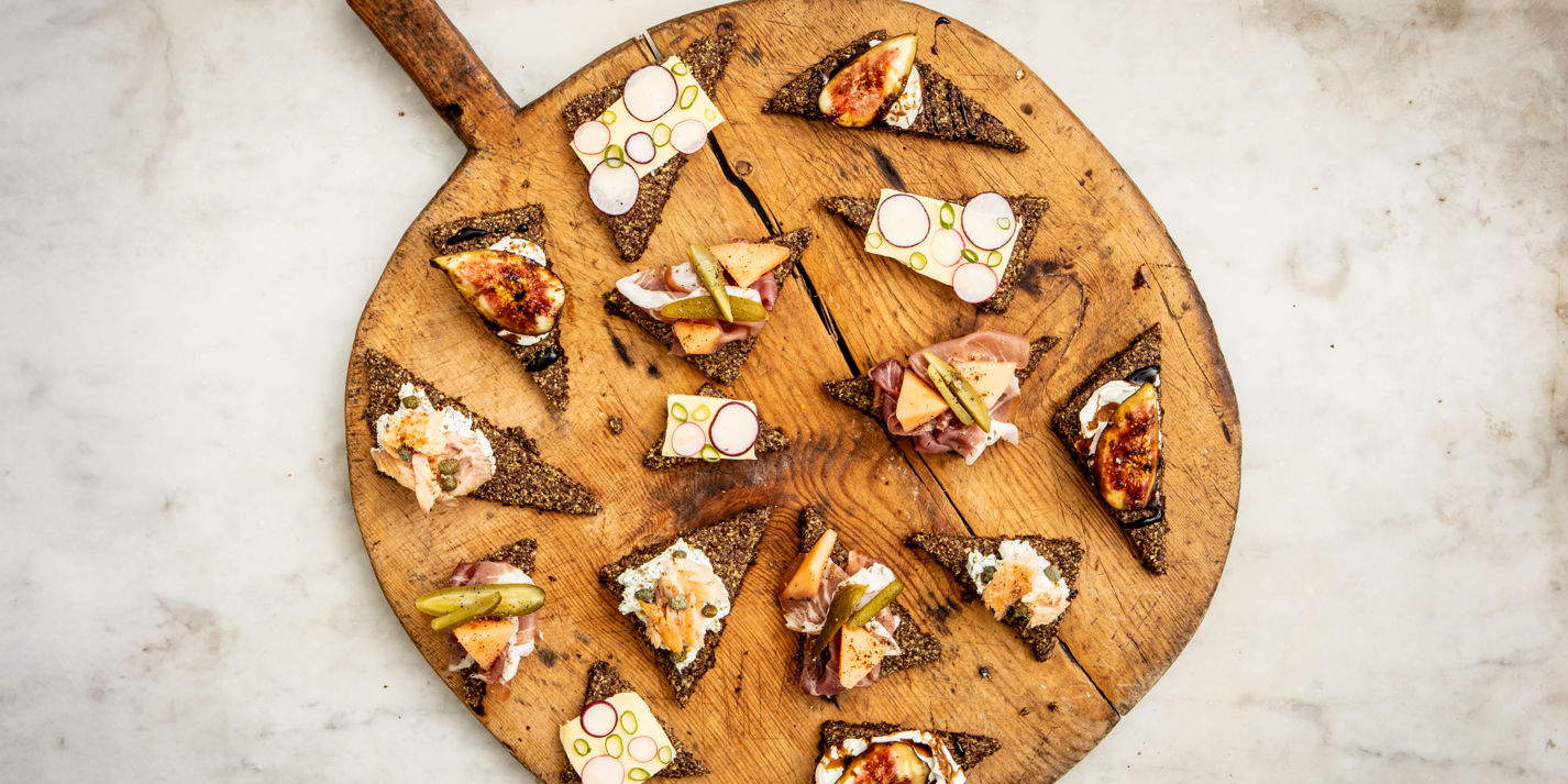 Topped Flaxseed Crackers Recipe - Great British Chefs