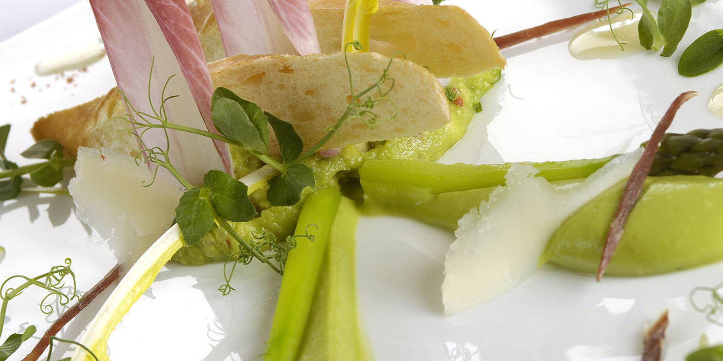 Avocado, Asparagus Salad, Ham Recipe - Great British Chefs