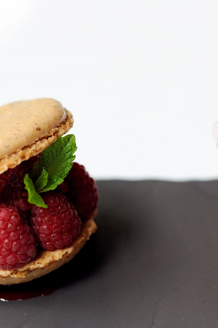 Hazelnut Macarons Recipe With Raspberry Sorbet Great British Chefs
