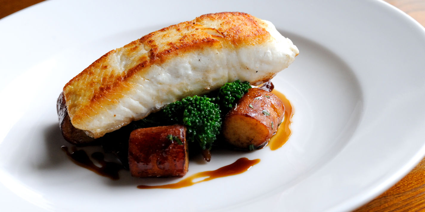 Pan-Fried Halibut Recipe, Mushrooms & Gnocchi - Great British Chefs