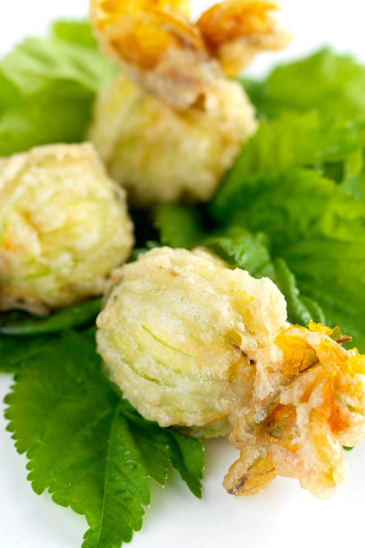 Tempura of Stuffed Courgette Flowers Recipe Great British Chefs