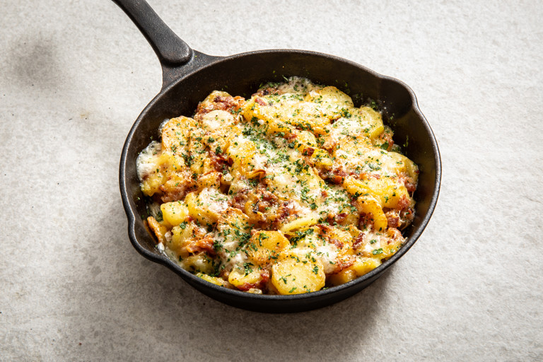 Truffade (potato and cheese pancake)