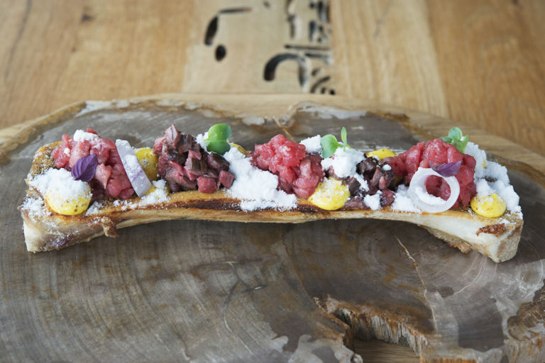 'Don't take the bone away from Mario' – veal bone marrow and tartare