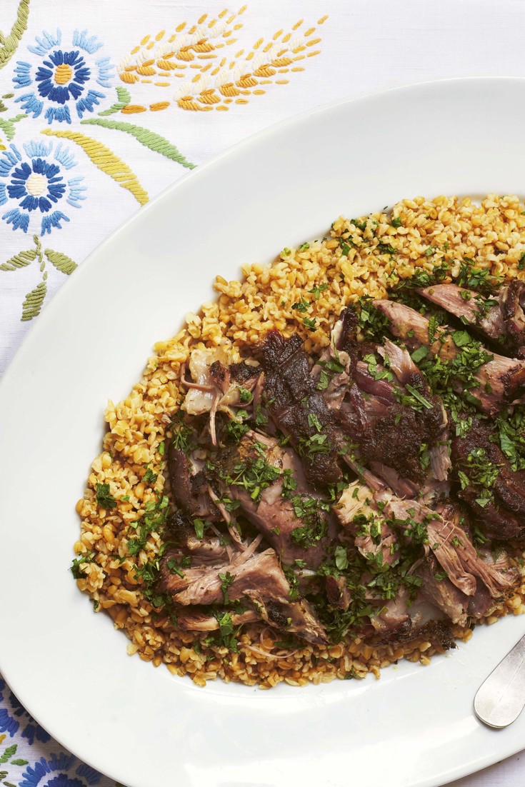 Lamb Shoulder with Herbs and Preserved Lemons Recipe - Great British Chefs