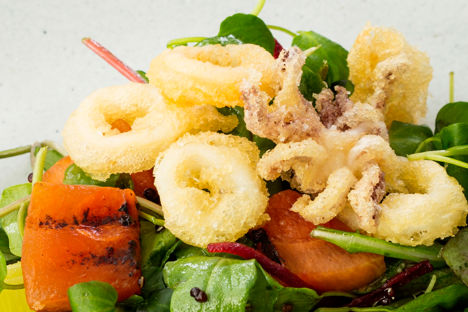 How to deep-fry squid