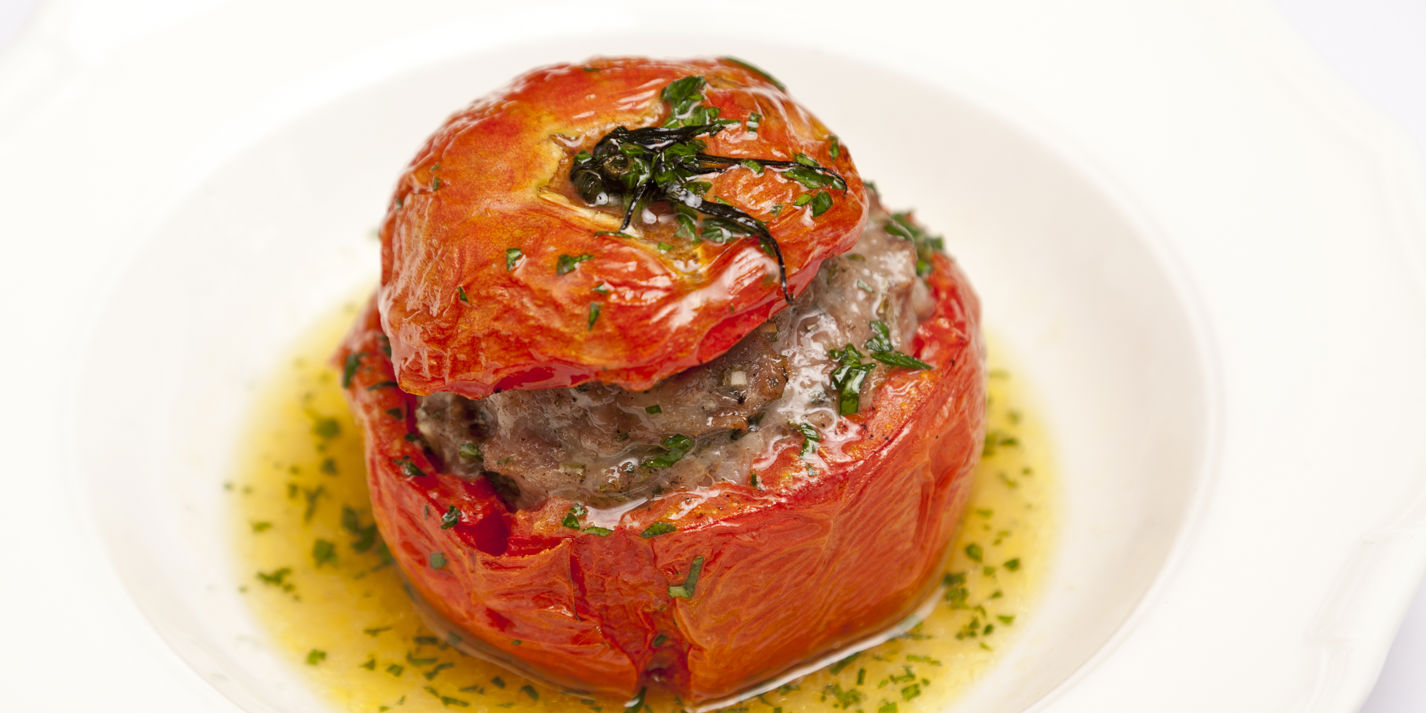 Sausage-Stuffed Tomato Recipe - Great British Chefs