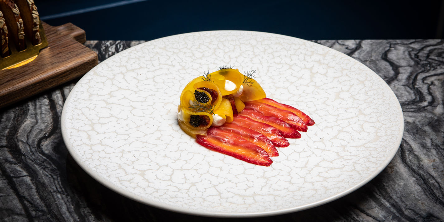 Mulled Wine Cured Salmon Recipe - Great British Chefs