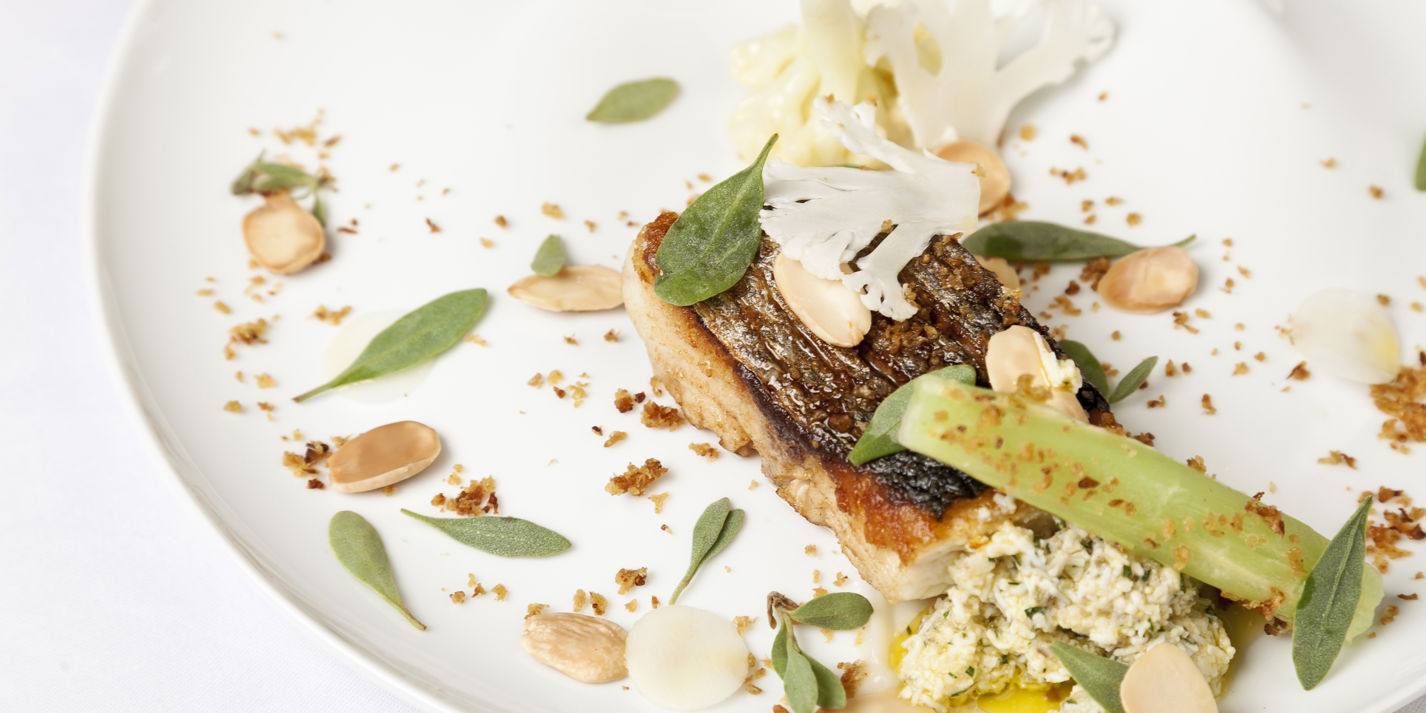 Sea Bass With Cauliflower Recipe Great British Chefs