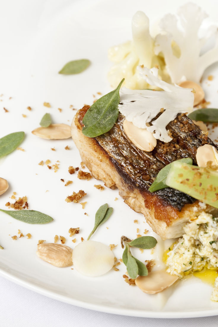 Sea Bass With Cauliflower Recipe Great British Chefs