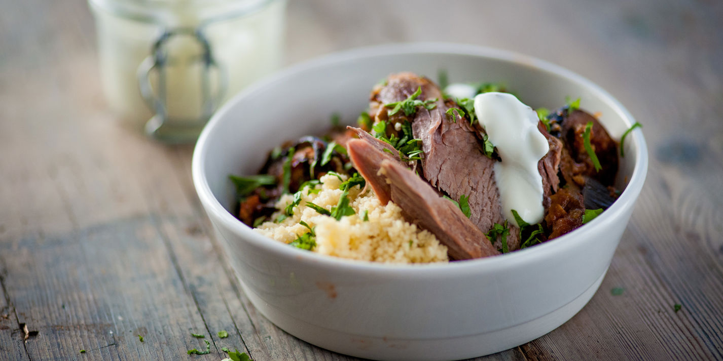 Moroccan lamb with fluffy lemon couscous