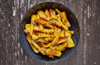 Turmeric and curry leaf parsnips