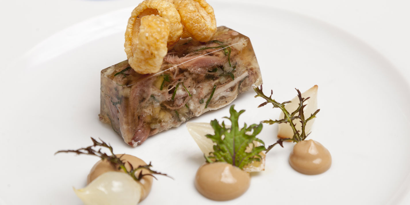 Pig's Head Terrine with Homemade Mustard Recipe - Great British Chefs